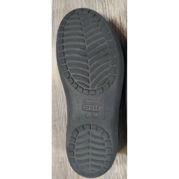 Crocs Women's Size 6 Kadee Black Closed Toe Comfort Ballet Flat Shoes - Picture 16 of 16